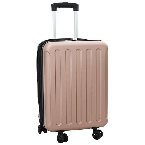 Valigia Pieghevole Rigida 20'' Rosa Gold 34x23x55.5 cm ABS - Foto 1