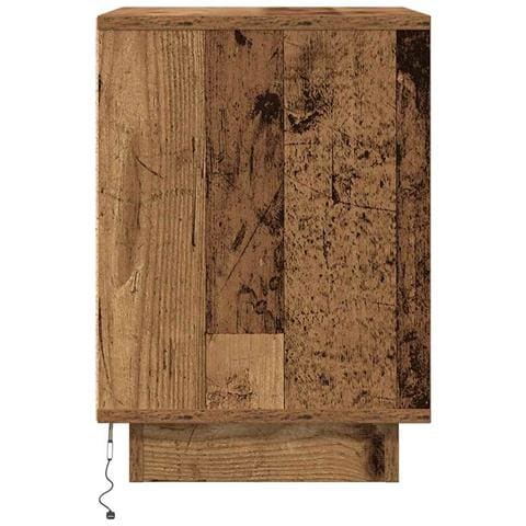 Comodini con Luci a LED 2 pz Legno Antico 38x34x50 cm - Foto 9