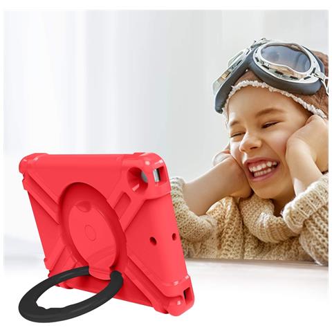 Custodia Per Ipad Mini 5/4 7.9"" Armatura Con Supporto Girevole Rosso - Foto 4