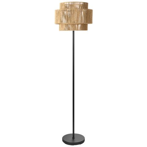 Lampada Da Pavimento Wokiro Corda Di Carta Naturale - Foto 2