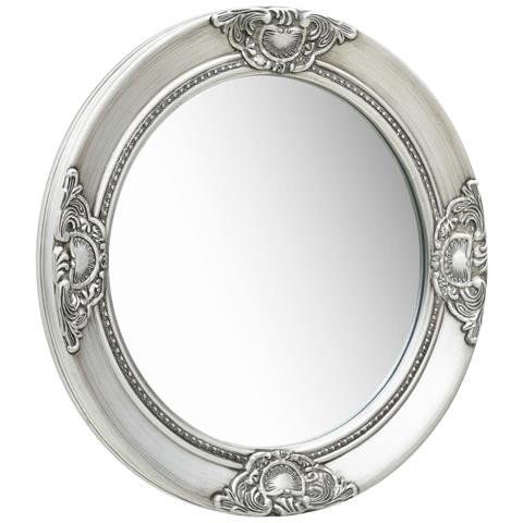 Lusso Casadino -  Specchio Da Parete Stile Barocco 50 Cm Argento - Foto 1