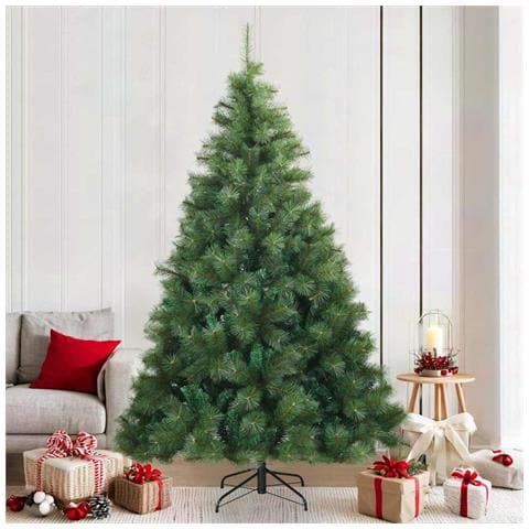 Albero di Natale Artificiale con Rami Pieghevoli Verde 210 cm - Foto 2