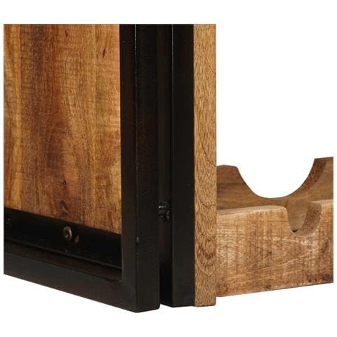 Portabottiglie 100 x 45 x 33 cm Legno di Mango Grezzo Massiccio - Foto 9