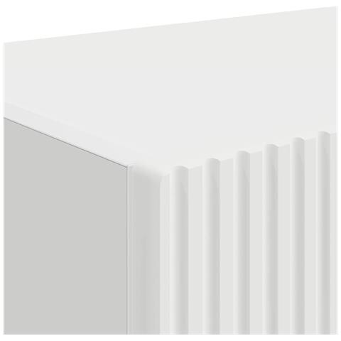 Mobile TV da parete Bianco 60 x 31 x 29.5 cm Legno multistrato - Foto 9