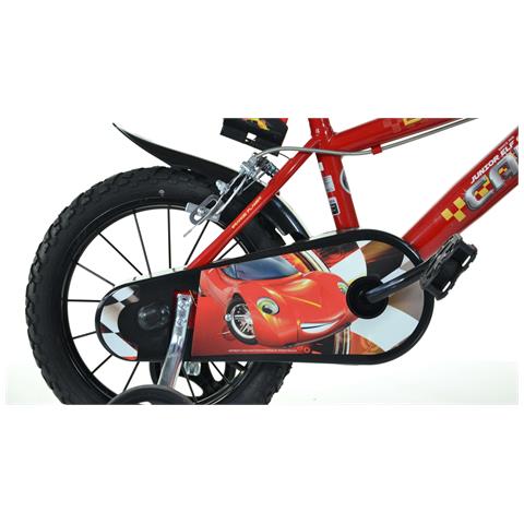 Sch Cars 16'' - Bicicletta Per Bambini (5-7 Anni), Ruote 16'', Telaio Acciao, Con Accessori - Colore Rosso - Foto 2