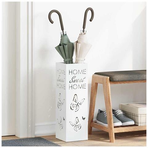 Supporto per Ombrellone Bianco 15.5 x 15.5 x 49 cm Metallo - Foto 2