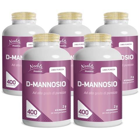 D-Mannosio 400 Compresse - Formula Pura in Compresse - Benessere Vie Urinarie e Uso Quotidiano (Confezione quintupla) - Foto 1