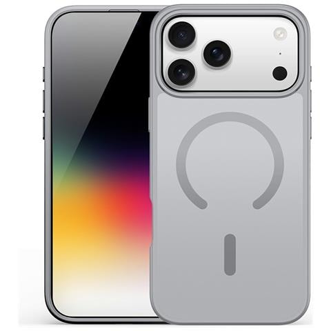 Cover per iPhone 17 Pro - TPU+PC, Grigio, MagSafe - Foto 1
