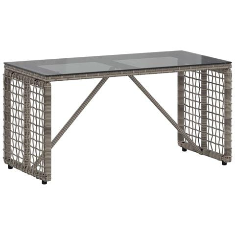 Tavolo da Esterno Grigio e Nero 80 x 40 x 40 cm - Foto 1
