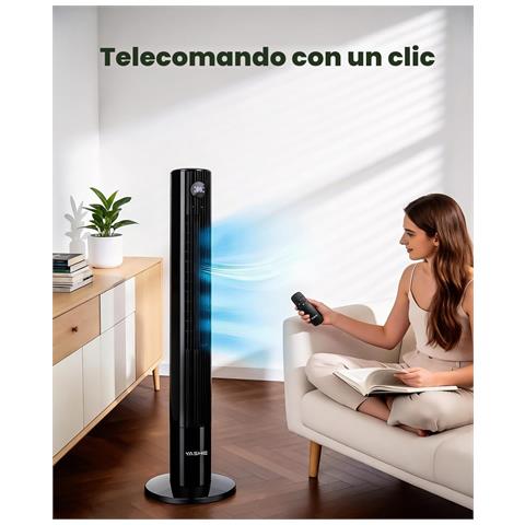 Ventilatore a torre NDTFT17RH. 110 cm. 50 W. telecomando - Foto 4
