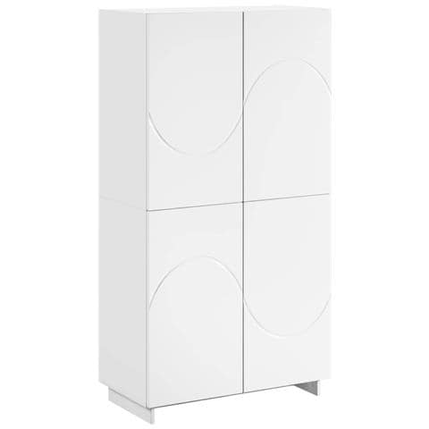 Credenza Bianco 79 x 41 x 151 cm Legno ingegnerizzato - Foto 1