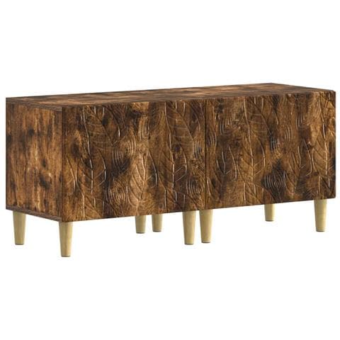Mobile TV LED a 5 pezzi Rovere Fumo Legno ingegnerizzato - Foto 9