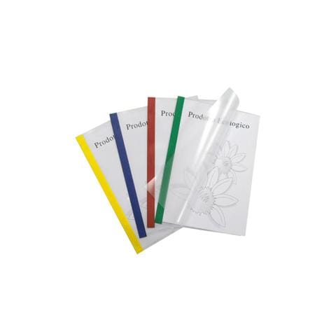 10 cartelline poli 200 210x297mm pp trasparente dorso blu sei rota - Foto 1