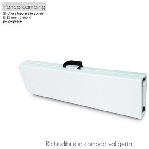 Panca da campeggio in polipropilene pieghevole con chiusura a valigetta - Foto 5