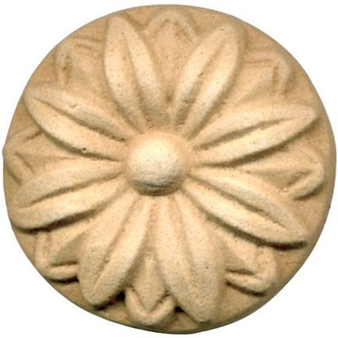 Fregio per Mobili in Pasta di Legno finitura Grezza Ø 62 mm Art. 03.4842 - Foto 2