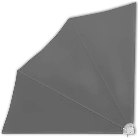 Tenda Laterale per Balcone Pieghevole Grigia 140x140 cm - Foto 1