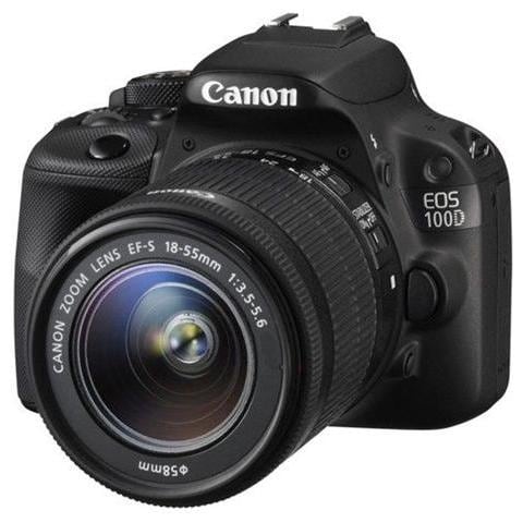 EOS 100D Kit 18-55 mm III EF-S + 75-300mm III EF Sensore CMOS 18 Mpx Display 3" Touch Filmati Full HD - Foto 1