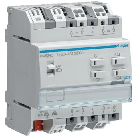Txa624c - Modulo Knx Tp Venez 4 Out 6a Ac1 230v 4m - Foto 1