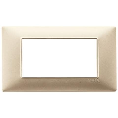 Placca 4 Moduli Champagne Opaco Plana 14654.22 - Foto 1