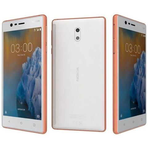 N3 16 GB 4G / LTE Dual Sim Display 5" HD Slot Micro SD Fotocamera 8 Mpx Android Italia Bianco / Rame - Foto 5