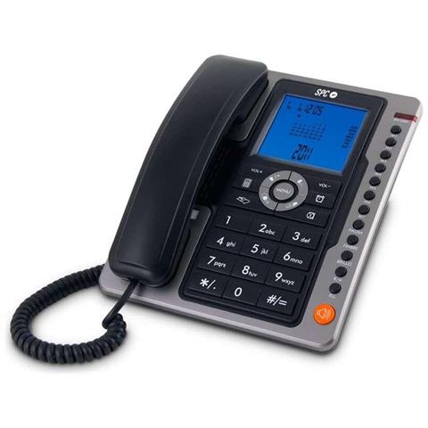 Spc Telefono Fijo Office Pro - Pantalla Iluminada Azul - Teclas Grandes - Memorias Directas - Manos Libres - Identificad - Foto 4