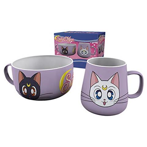 Sailor Moon - Luna E Artemis (set Colazione) Merchandising Ufficiale - Foto 1