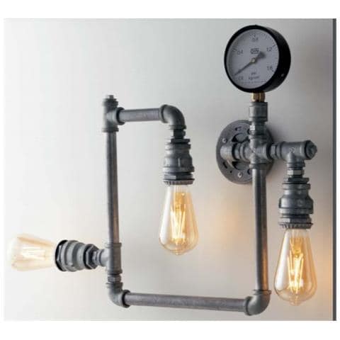 Plafoniera Amarcord Zincato 3xe27 45x46cm - Foto 1