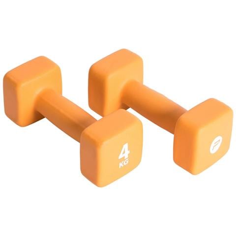 Set Manubri 2x4 Kg In Neoprene Arancione - Foto 1