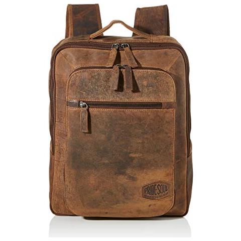 rucksack Jester, Laptoprucksack Lederunisex - Adultozainimarrone (brown) 13.5x31x40 Centimeters (b X H X T)  - Foto 1