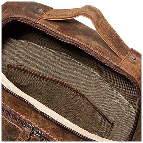 rucksack Jester, Laptoprucksack Lederunisex - Adultozainimarrone (brown) 13.5x31x40 Centimeters (b X H X T)  - Foto 2