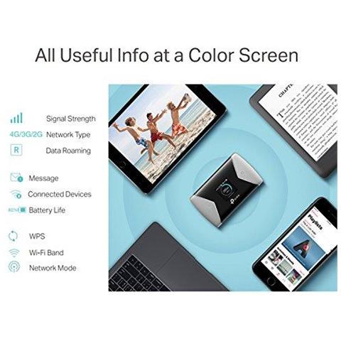 M7450 4g Mifi Portatile Viaggi Wi-fi Sd Slot Per Scheda Sbloccato Lte-advanced Cat6 Mobile Wi-fi Hotspot Caravan Wi-fi (condividi Dual Band Wi-fi Con Fino A 32 Dispositivi Facile Tpmifi App Management)  - Foto 2