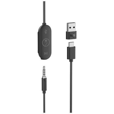 Zone Auricolare Cablato In-ear Ufficio USB tipo-C Grafite - Foto 2