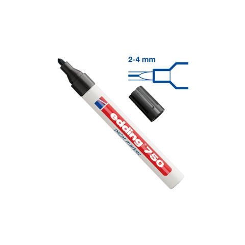 Pennarello per Resistente All'Acqua Marcatura 750 Nero 2-4 mm 4-750001 - Foto 2