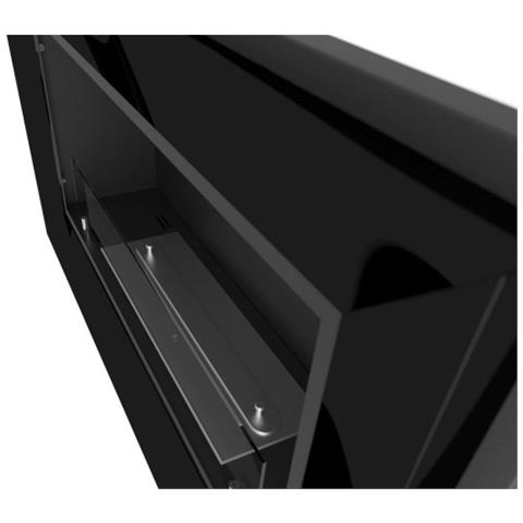 Rame 900 - Biocamino Da Incasso Camino A Bioetanolo Da Parete, Vari Colori - Inox - Con Vetro - Foto 2