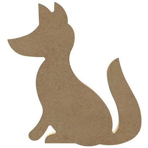 Volpe In Legno Mdf Da Decorare - 15 Cm - Foto 1