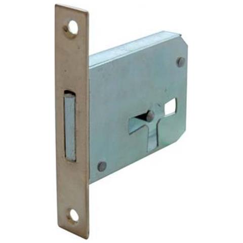 Serratura Mobili A Infilare B. quadro Ottonato F. mm 12 1 Leva E. mm 30 Sx X 5 Pz - Foto 1