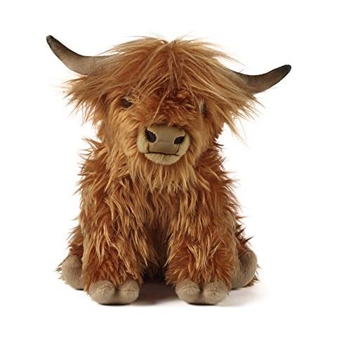 Peluche Mucca Marrone Delle Highland Peluche Soffice Mucca Delle Highland Animale Con Suono Peluche Regalo Per Bambini Ragazzi E Ragazze Peluche Ecologici Naturli 9 Pollici - Foto 1