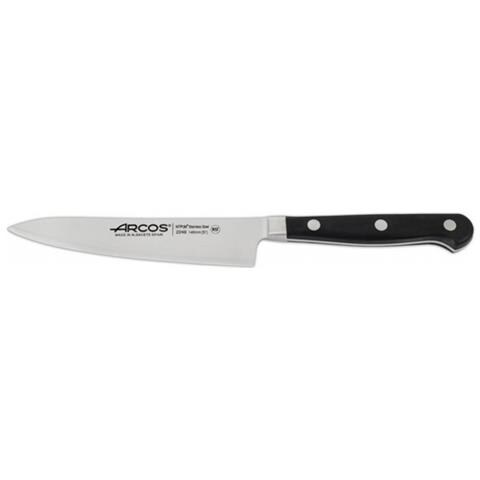 Coltello Opera 140 Mm - Coltello Con Lama Larga, Bordo Liscio, Stabile E Resistente. Coltello Multiuso Per Cuochi Professionisti E Amatoriali, Che Pulisce, Taglia E Sminuzza Le Verdure. - Foto 1
