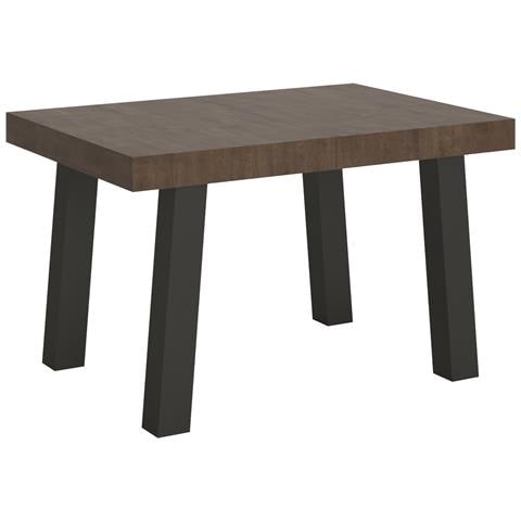 Tavolo Allungabile 90x140/244 Cm Bridge Telaio Antracite - Noce - Foto 6