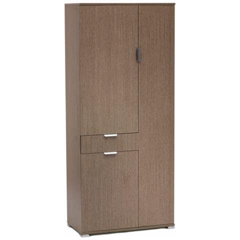 Armadio Con 3 Ante E 1 Cassetto Rovere Grigio - Foto 1