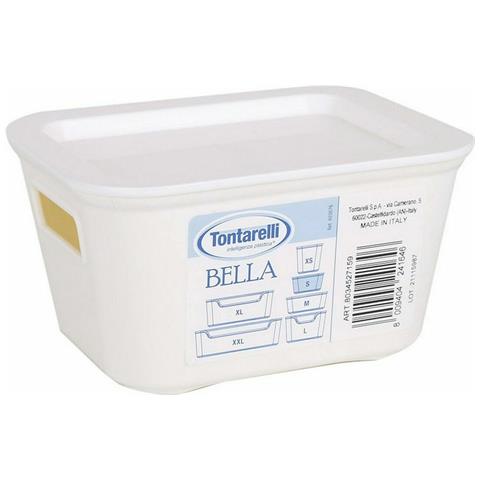 Scatola Portaoggetti Con Coperchio Bella Bianco 13,9 X 11,4 X 7,2 Cm (12 Unità) (14 X 11 X 7 Cm) - Foto 2