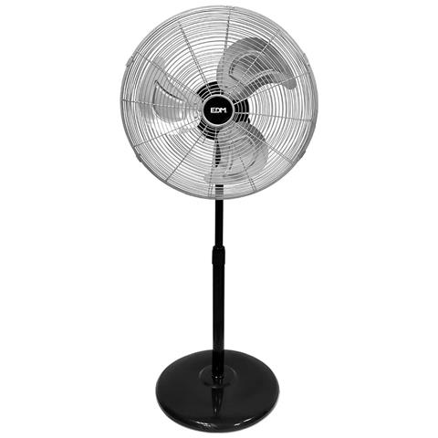 Ventilatore A Piantana Edm Nero Opaco 80 W Ø 50 Cm Industriale - Foto 1