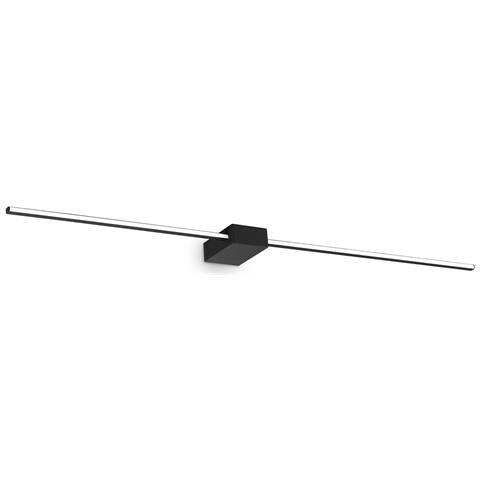 Applique Da Parete Contemporaneo Theo Alluminio Nero Led 30,5w 3000k Ip20 - Foto 1