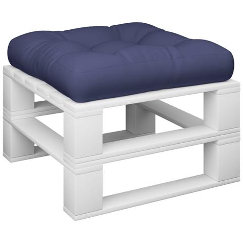 Cuscino Per Pallet Blu Marino 60x60x12 Cm In Tessuto - Foto 3