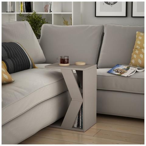 Tavolino Da Divano Naze Porta Computer Tortora - Foto 1