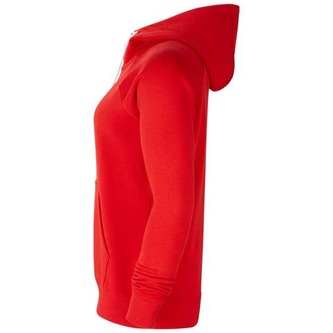 Felpa Con Cappuccio Full Zip Cw6955-657 Donna Taglia L Colore Rosso - Foto 3