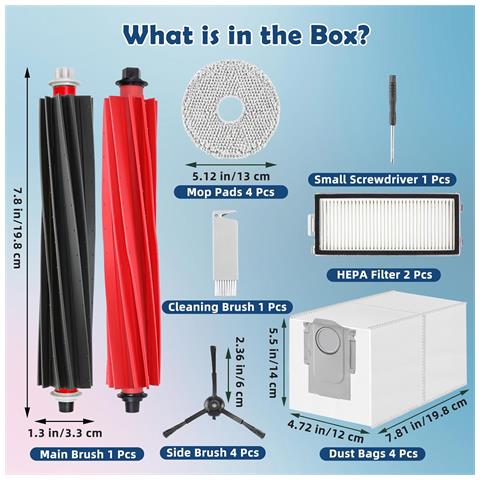 Kit Di Accessori Per Aspirapolvere Roborock Qrevo Master (multicolore) - Foto 5