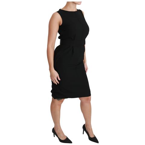 Abito Formale Elasticizzato Tubino Nero - It50 - Xxl - Foto 2