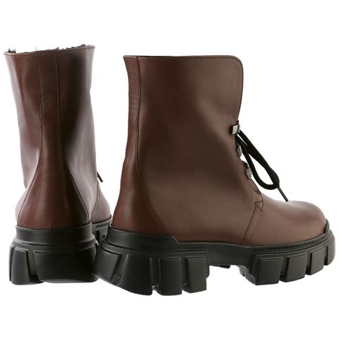Winter Hike Wm Booties Stivaletti Pelle Scarpe Donna Marrone Eu 39, 8-102745 2900 - Foto 3