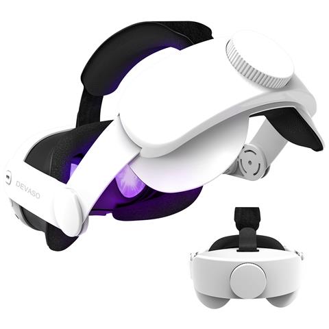 Fascia Per La Testa Regolabile Per Visori Vr White - Foto 2